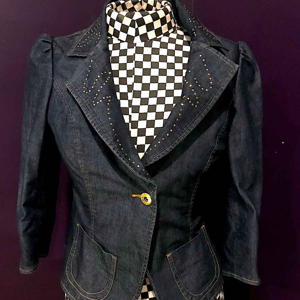 Denim Jacket with rhinestone embellishment